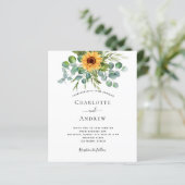 バジェット結婚のヒマワリのユーカリほこりっぽい青 (スタンド正面)