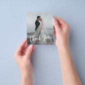 バジェット結婚のフォトオーバーレイ2枚感謝していの写真 チラシ (手)