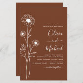 バジェット結婚のミニマル植物学フローラ (正面/裏面)