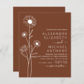 バジェット結婚のミニマル植物学フローラ (正面/裏面)