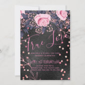 バジェット結婚のメタリックルックロセゴルドピンクフローラ (正面)