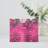 バジェット結婚のメタリックルックロセゴルドピンクフローラ (スタンド正面)