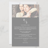 バジェット結婚のモダンVellumエフェクトカスタム写真 (裏面)