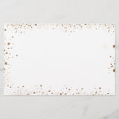 バジェット結婚のユーカリ金ゴールドは日付を保存する (裏面)