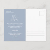 バジェット結婚の写真の取り消し ポストカード (裏面)