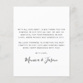 バジェット結婚の写真アーチ型フレームありがとう (裏面)