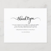 バジェット結婚の写真手書きサンキューカード (裏面)