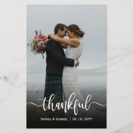 バジェット結婚の写真Thankサンキューカード