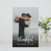 バジェット結婚の写真Thankサンキューカード (スタンド正面)