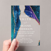 バジェット結婚アクリルの星空 アクリル招待状 (インサイチュ (ポータブル))