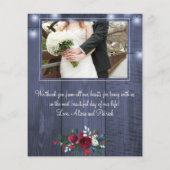 バジェット結婚クリスマスの新しい感謝してい写真 (裏面)