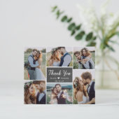 バジェット結婚シャルボードコラージュサンキューカード (スタンド正面)