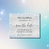 バジェット結婚ズのシルバーブルーのハートが日付を保存