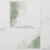 バジェット結婚ズのセージ緑の抽象芸術空 (裏面)