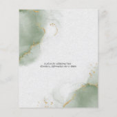 バジェット結婚ズのセージ緑の抽象芸術霜降り (裏面)