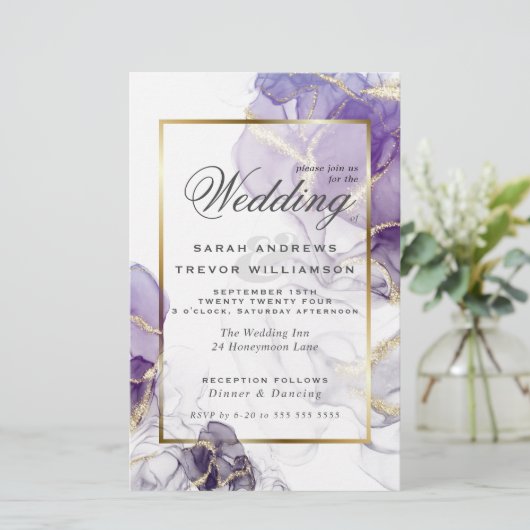 バジェット結婚ズのワイルド藤の抽象芸術流体インク (スタンド正面)