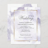 バジェット結婚ズアメジスト薄紫水彩洗浄 (正面/裏面)