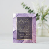 バジェット結婚ズエレガントラベンダーバラ抽象芸術インク (スタンド正面)