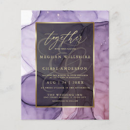 バジェット結婚ズエレガントラベンダーバラ抽象芸術インク