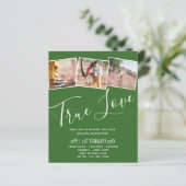バジェット結婚ズカラーズグリーンセージオリーブ招待状 (スタンド正面)