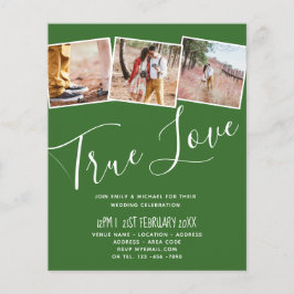 バジェット結婚ズカラーズグリーンセージオリーブ招待状