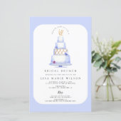 バジェット結婚ズケーキブライダルシャワー招待 (スタンド正面)