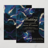 バジェット結婚ズコバルトブルーパープルアルコールインク (正面/裏面)