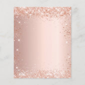 バジェット結婚ズディナーメニューバラ金ゴールドグリッター (裏面)