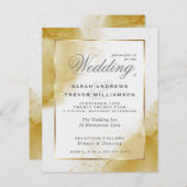 バジェット結婚ズトスカニーイエロー金ゴールド抽象芸術大理石 (正面/裏面)