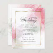 バジェット結婚ズバラピンクアルコールインク (正面/裏面)