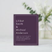 バジェット結婚ズプラムパープルモノクロシンプル (スタンド正面)