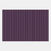 バジェット結婚ズプラムパープルモノクロシンプル ラッピングペーパーシート (正面2)