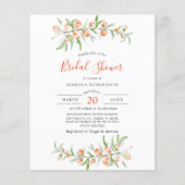 バジェット結婚ズボタニカルピーチブライダルシャワー (正面)