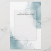 バジェット結婚ズライトティール(緑がかった色)ブルーシルバー抽象芸術 (裏面)