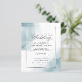 バジェット結婚ズ淡い色のアクアティール(緑がかった色)シルバー抽象芸術 (スタンド正面)