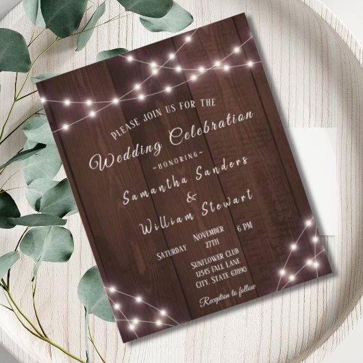 バジェット結婚ズ素朴ウッドストリングラエレガントイト