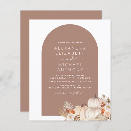 バジェット結婚ズ素朴ホワイトパンプキンス (正面/裏面)