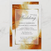 バジェット結婚ズ金ゴールド抽象芸術マーブルインビタティ (正面/裏面)