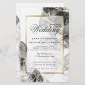 バジェット結婚ズ黒エレガント金ゴールドアルコールインク (正面/裏面)