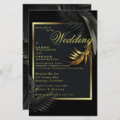 バジェット結婚ズ黒金ゴールド額熱帯離れ (正面/裏面)