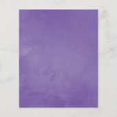 バジェット結婚ダスティバイオレットの水彩フローラ チラシ (裏面)