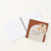 バジェット結婚テラコッタのミセス・ゲストブック ノートブック (内部)