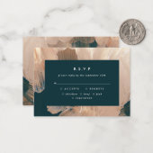 バジェット結婚テラコッタのR.S.V.P応答 ノートカード (正面/裏面インサイチュ)