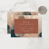バジェット結婚テラコッタのR.S.V.P応答 ノートカード (正面/裏面インサイチュ)