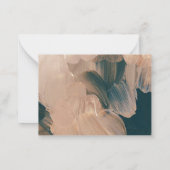 バジェット結婚テラコッタのR.S.V.P応答 ノートカード (裏面)