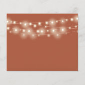 バジェット結婚テラコッタ詳細写真招待状 (裏面)