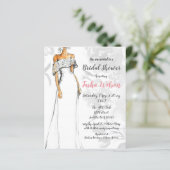 バジェット結婚ドレスブライダルシャワー招待 (スタンド正面)