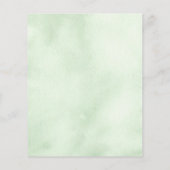 バジェット結婚ドレスブライダルシャワー招待 (裏面)