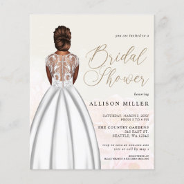 バジェット結婚ドレスブライダルシャワー招待