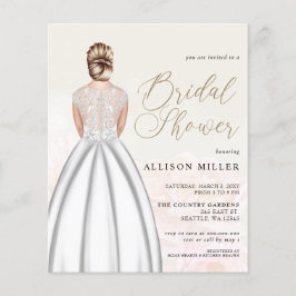 バジェット結婚ドレスブライダルシャワー招待